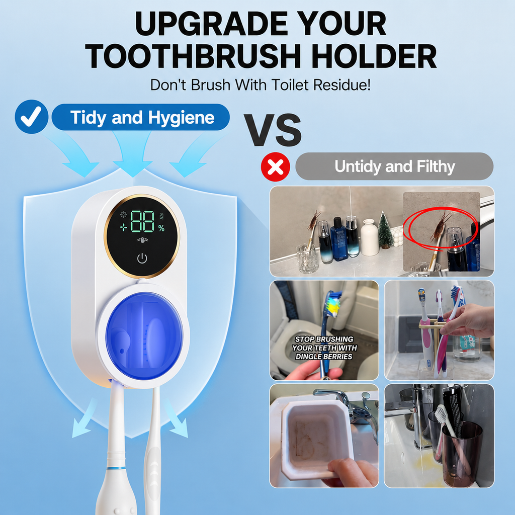 PureSmile UV Smart Toothbrush Sanitizer